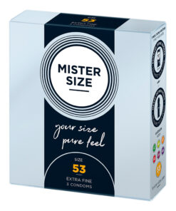 Mister Size 53mm Your Size Pure Feel Condoms 3 Pack