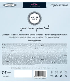 Mister Size 64mm Your Size Pure Feel Condoms 36 Pack