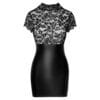 Noir Lace Mini Dress