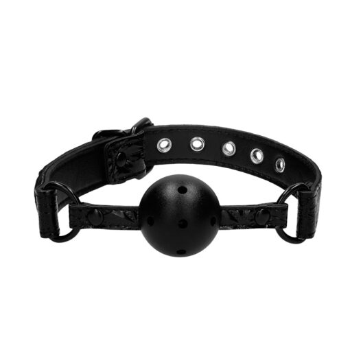 Ouch Breathable Luxury Black Ball Gag