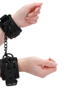 Ouch Luxury Black Hand Cuffs