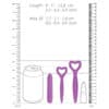 Ouch Silicone Vaginal Dilator Set Purple