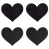 Peekaboo Pasties Black Hearts