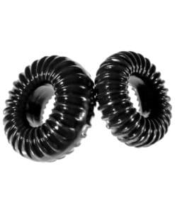 Perfect Fit XPlay Gear Slim Ribbed Cock Rings 2 Pack