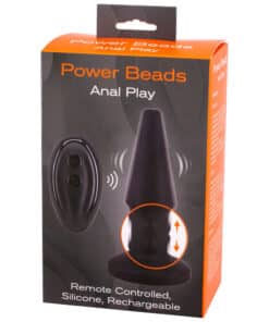 Power Beads Anal Play Rimming And Vibrating Butt Plug