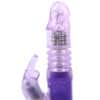 Rabbit Vibrator With Thrusting Motion Purple