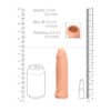 Realrock 6 Inch Penis Sleeve Flesh Pink