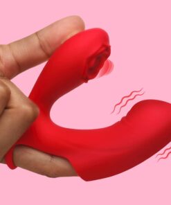 Rose Touch Pulsing Silicone Finger Vibrator