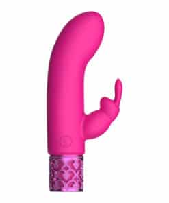 Royal Gems Dazzling Rechargeable Rabbit Bullet Pink