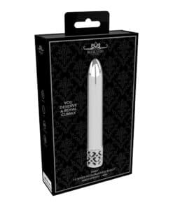 Royal Gems Shiny Rechargeable Bullet Silver
