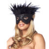 Satin Look Feather Mask