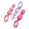 Satisfyer Booty Call Set Of 3 Multicolour Anal Plugs