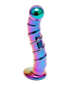 Sensual Multi Coloured Glass Nikita Dildo