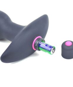 Silicone Butt Plug With Vibrating Bullet