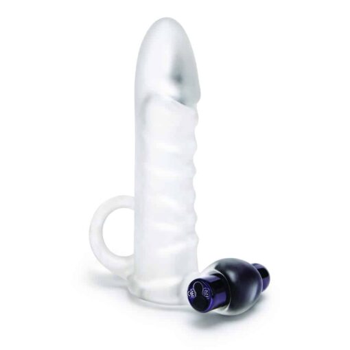 Size Up Clear Penis Vibrating 2 Inch Extender