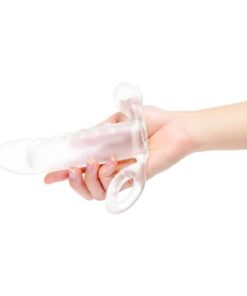 Size Up Clear Penis Vibrating 2 Inch Extender