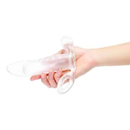 Size Up Clear Penis Vibrating 2 Inch Extender