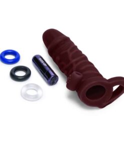 Size Up Silicone Vibrating Realistic 1 Inch Extender
