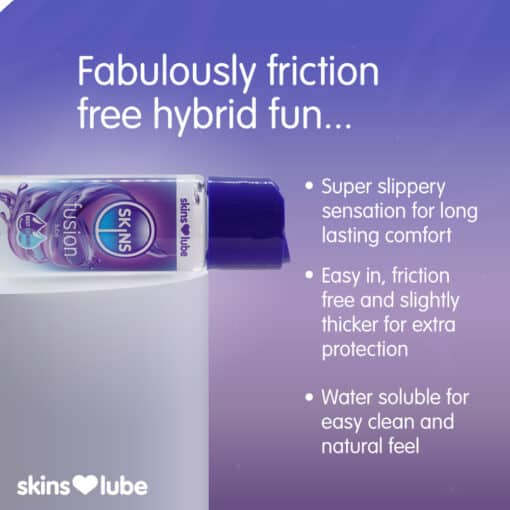 Skins Fusion Hybrid Silicone And Waterbased Lubricant 130ml