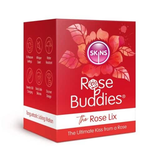 Skins Rose Buddies The Rose Flix Clitoral Massager Red