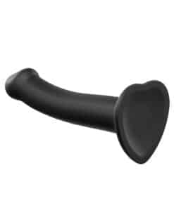 Strap On Me Silicone Dual Density Bendable Dildo Medium Black