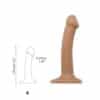 Strap On Me Silicone Dual Density Bendable Dildo Small Caramel