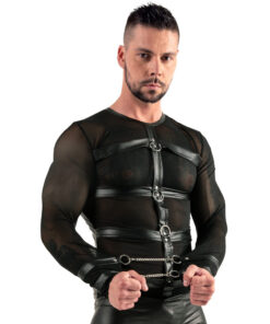 Svenjoyment Long Sleeved Top With Harness And Restraints