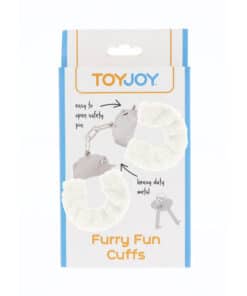 ToyJoy Furry Fun Wrist Cuffs White