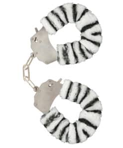 ToyJoy Furry Fun Wrist Cuffs Zebra