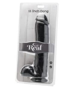 ToyJoy Get Real 11 Inch Dong With Balls Black