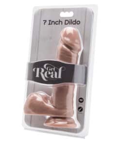 ToyJoy Get Real 7 Inch Dong With Balls Flesh Pink