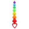 ToyJoy Rainbow Heart Anal Beads