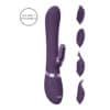 Vive Etsu Interchangeable Rabbit Vibrator Purple