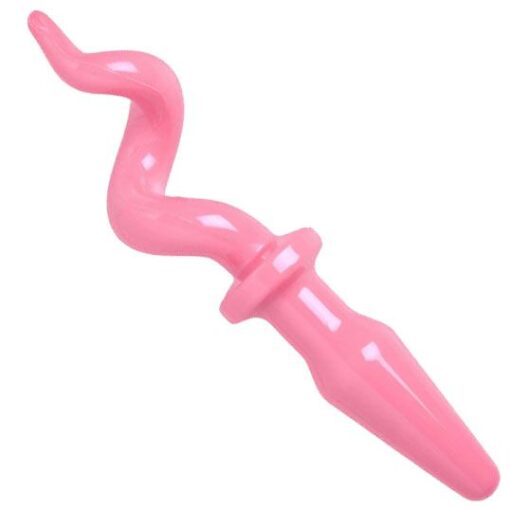 XR Pig Tail Pink Butt Plug