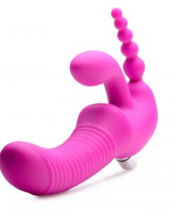 XR Regal Rider Vibrating Silicone Strapless Strap On Triple G Di