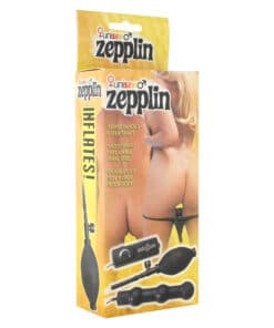 Zepplin Unisex Inflatable Vibrating Anal Wand Black